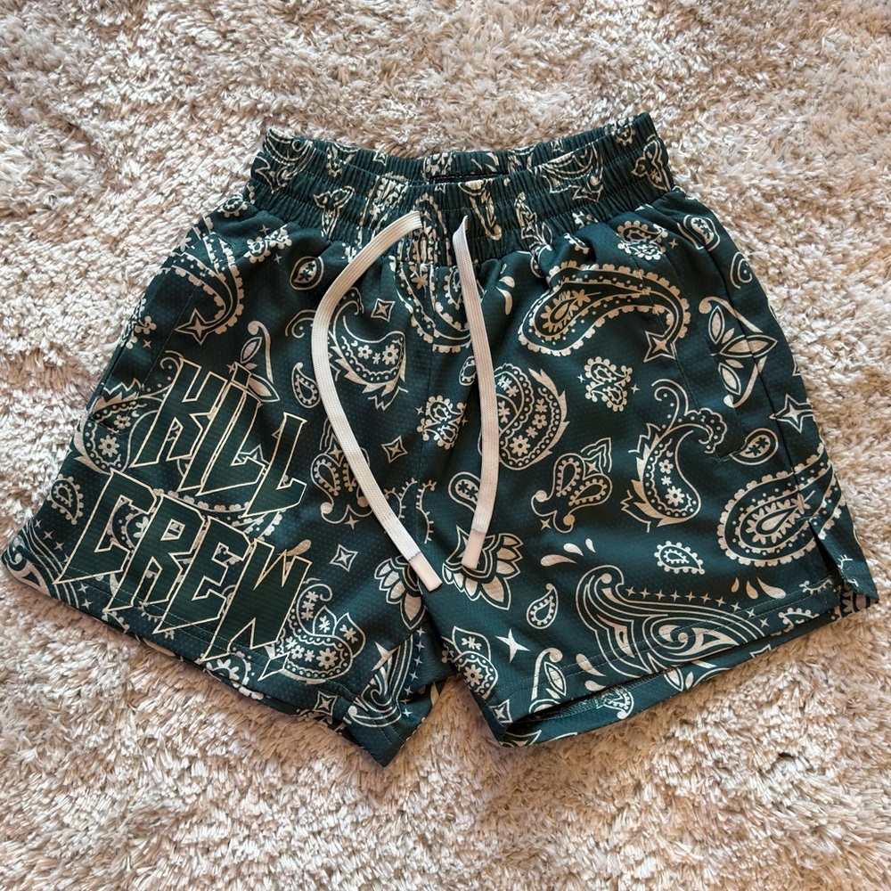 Kill Crew Thigh High Paisley Shorts XS